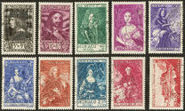 [Portraits of Former Rulers and Rock of Monaco, type EH]
