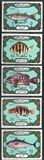 [Fish - Issue of 1973 with Different Background Color, Scrivi GG1]