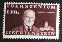 [The 100th Anniversary of the Birth of Prince Johann II, 1840-1929, tip EA]