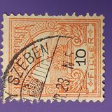 [Turul over Crown of Saint Stephen - New Watermark, type F36]