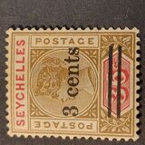 [Queen Victoria Surcharged, tegund E3]