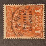 [Australian Postage Stamps Overprinted "N. W. PACIFIC ISLANDS" - "P" in "PACIFIC" above "S" - Different Watermark, type A11]