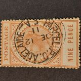 [Queen Victoria - Inscription "POSTAGE" - Thick Letters, 유형 Q13]