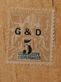 [No. 35-39 Surcharged & Overprinted "G & D" or "G et D", type I]
