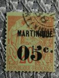 [French Colonies - General Issues No.46-57 Surcharged & Overprinted "MARTINIQUE", type B6]