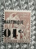 [French Colonies - General Issues No.46-57 Surcharged & Overprinted "MARTINIQUE", type B2]