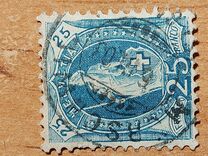 [Svizzera in piedi - Carta: bianca - Filigrana: Marchio di controllo 1 (croce all'int. dell'ovale), Scrivi M7]