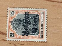 [German Empire Postage Stamps Surcharged "F and Cent" & Overprinted "Belgien", type B7]