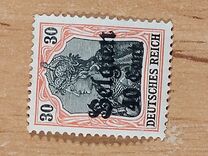 [German Empire Postage Stamps Surcharged "F and Cent" & Overprinted "Belgien", type B9]