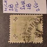 [Austrian Postage Stamps No.74 & 77 Surcharged, type H]