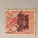 [German Empire Postage Stamps Overprinted "Russisch- Polen", type A2]