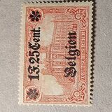 [German Empire Postage Stamps Surcharged "F and Cent" & Overprinted "Belgien", 類型 B13]
