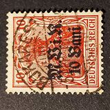 [German Empire Postage Stamps Surcharged & Overprinted "M.V.i.R.", type B]