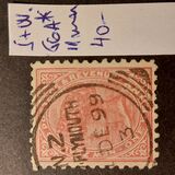 [Reina Victoria. Inscripción: "NEW ZEALAND - POSTAGE & REVENUE", tipo K1]
