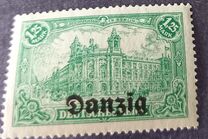 [German Stamps Overprinted "Danzig", type B1]