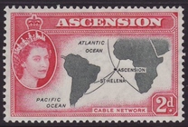 [Queen Elizabeth II and Views of Ascension, type AA]