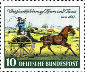 [The 100th Anniversary of the First Stamp From Thurn & Taxis, típus AE]