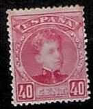 [King Alfonso XIII - Control Number on Backside - New Colors, type AT15]