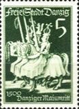 [The day of the Stamp - The 125th Anniversary of the Recovery of the Hanseatic City of Danzig to Prussia, typ CN]