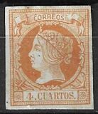 [Queen Isabella II - Colored Paper, type O1]