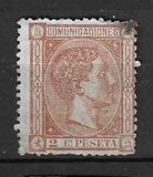 [King Alfonso XII - Blue Framed Numbers on Backside, 1-100 on each sheet, type AN]