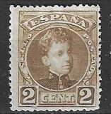 [King Alfonso XIII - Blue Control Numbers on Backside, Typ AT]