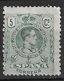 [King Alfonso XIII - Blue Control Numbers on Backside, tegund BG1]