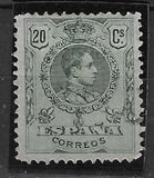 [King Alfonso XIII - Blue Control Numbers on Backside, tegund BG4]