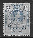 [King Alfonso XIII - Blue Control Numbers on Backside, tegund BG5]