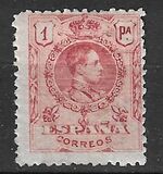 [King Alfonso XIII - Blue Control Numbers on Backside, tegund BG9]