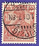 [Germania. Inscripción "REICHSPOST"., tipo J4]