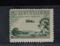 [Airmail - Airplane over Landscape, type F]