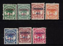 [Numbers 19-23, 34 & 35 Surcharged, type I]