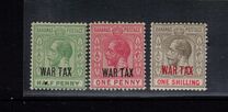 [Precious ISsues Overprinted "WAR TAX" in One Line, tip M]