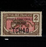 [No. 1-18 Overprinted "AFRIQUE EQUATORIALE FRANCAISE", type D1]