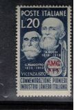 [Pioneers of the Italian Wool Industry - Italy Postage Stamp Overprinted "AMG - FTT", Scrivi AL]