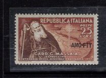 [Cardinal Massaia - Italy Postage Stamp Overprinted "AMG-FTT", Tipo BZ]