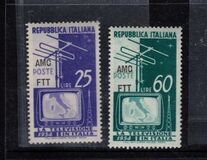 [Introduction of Television - Italy Postage Stamps Overprinted "AMG FTT", タイプ CS]