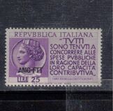 [Propaganda for the Payment of Taxes - Italy Postage Stamp Overprinted "AMG-FTT", Tip CT]