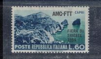 [Trieste Fair - Italy Postage Stamps Overprinted "AMG-FTT - FIERA DI - TRIESTE - 1954"", Tip CW]