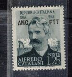 [The 100th Anniversary of the Birth of Alfredo Catalini - Italy Postage Stamp Overprinted "AMG FTT", Tip CX]