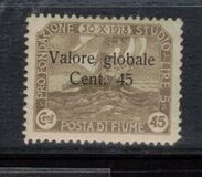 [No. 49-60 Overprinted "Valore globale" in 2 Types. Type I: 1919, Thin Overprint. Type II: 1920, Thick Overprint, тып AO]