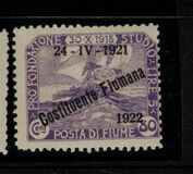 [New Daily Stamps from 1919 Overprinted "24-IV-1921 - Costituente Fiumana - 1922", type AY2]
