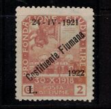 [New Daily Stamps from 1919 Overprinted "24-IV-1921 - Costituente Fiumana - 1922", type AZ]