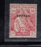 [Red Cross - Italian Postage Stamps Overprinted "ERITREA", type M]