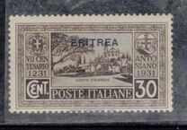 [The 700th Anniversary of Death of St. Anthony of Padua - Not Issued Italian Stamps Overprinted "ERITREA", type BD2]