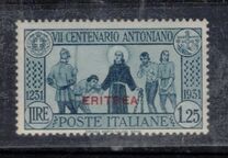 [The 700th Anniversary of Death of St. Anthony of Padua - Not Issued Italian Stamps Overprinted "ERITREA", type BD5]