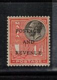 [King George V and Coat of Arms Stamps of 1926-1927 Overprinted "POSTAGE AND REVENUE", Tip X23]