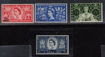 [Great Britain Postage Stamps Issue of 1953 Surcharged, प्रकार H]