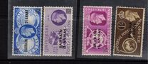 [The 75th Anniversary of Universal Postal Union - Great Britain Postage Stamps Overprinted "BAHRAIN" & Surcharged, loại J]